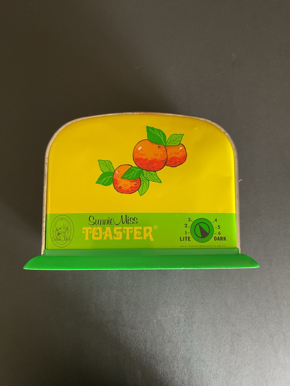 Vintage 60s-70s Sunny Miss Toaster Tin Toy